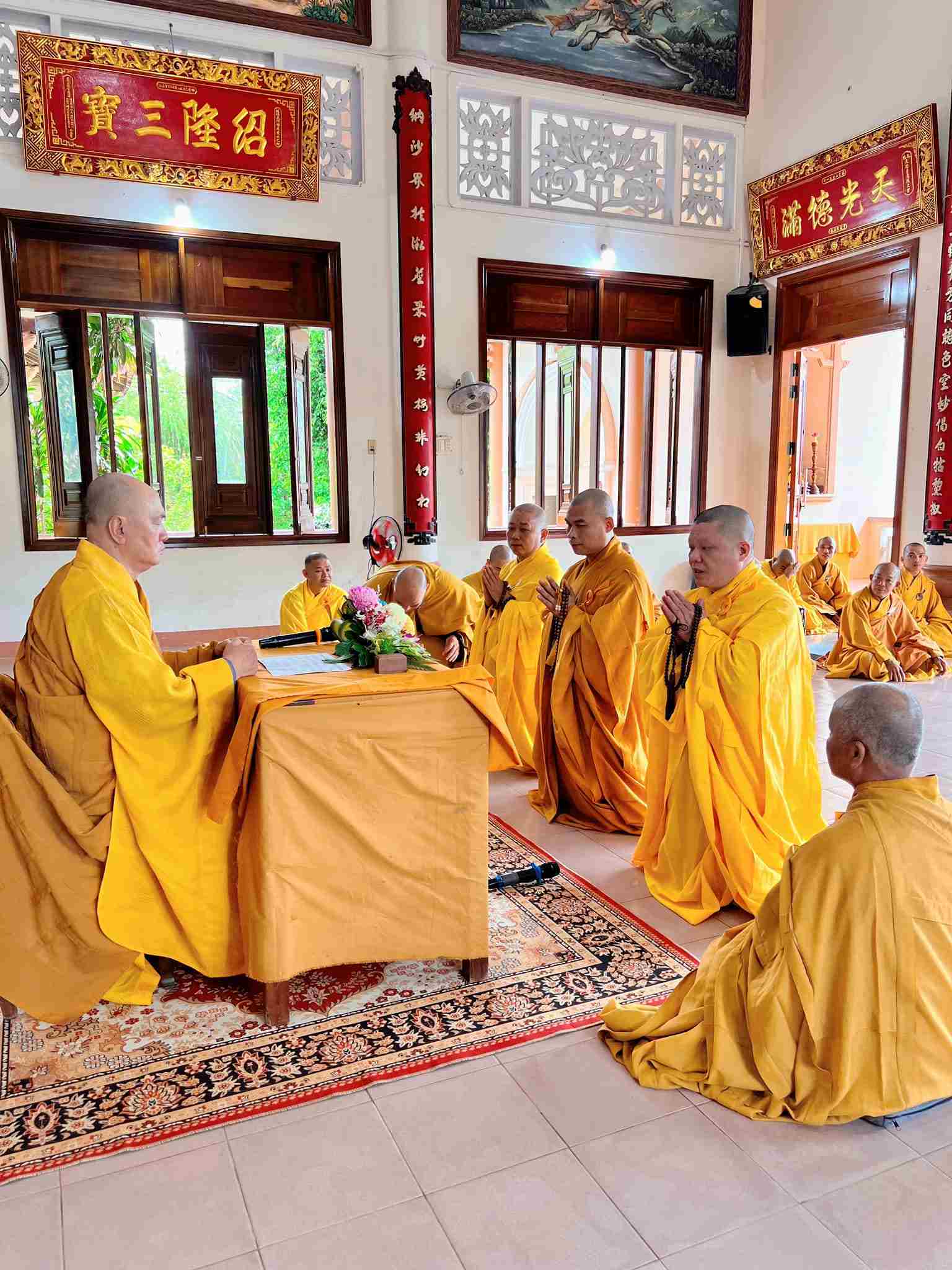 Trang nghiêm tác pháp An cư kiết hạ tại tổ đình Thiên Đức